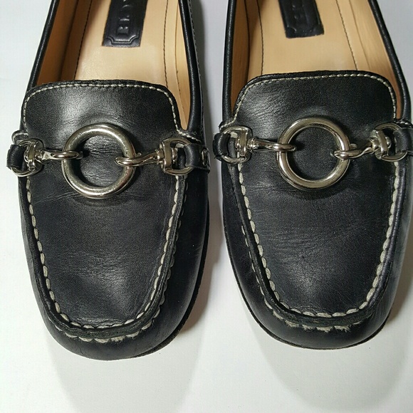 COACH EDY Slip on leather Loafers size 7M - Picture 2 of 7